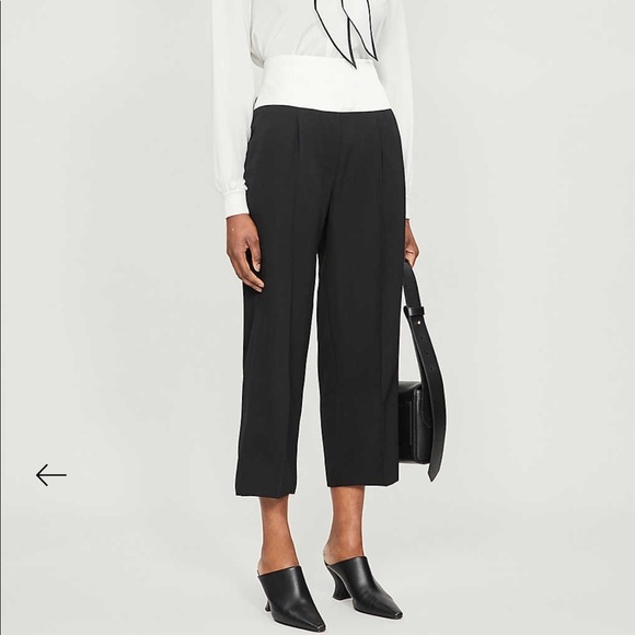 Givenchy Cropped Straight High-rise Wool Trouser Pant FR 42 Women’s Large New - Picture 1 of 15